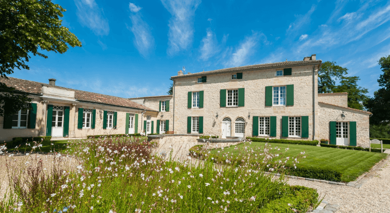 Näkymä Château Angludet’sta Näkymä Château Angludet’sta
