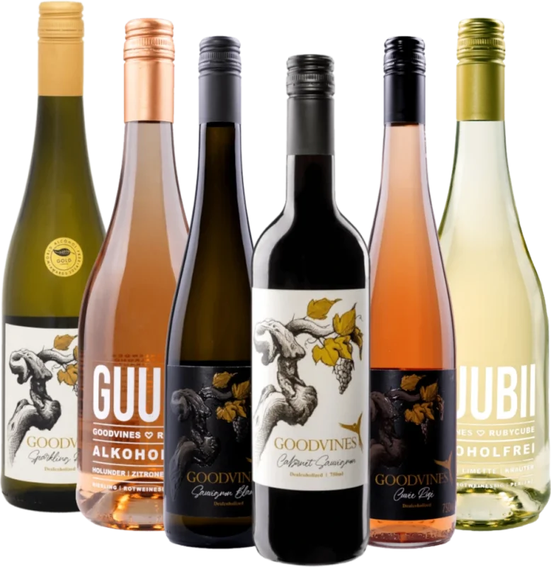 Laadukas alkoholiton nautintohetkien valikoima yritykseltä Goodvines – 6x maistelupaketti