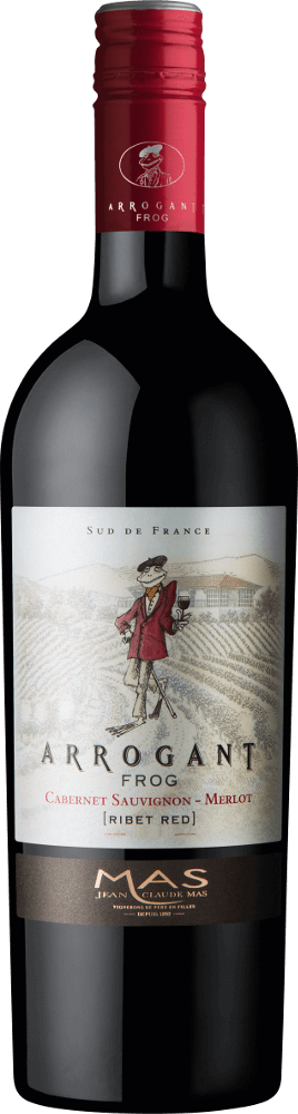 Vorschau: 12er Vorteilspaket Ribet Red Cabernet Sauvignon Merlot - Arrogant Frog
