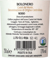 Vorschau: Bolonero Castel del Monte Rosso - Torrevento