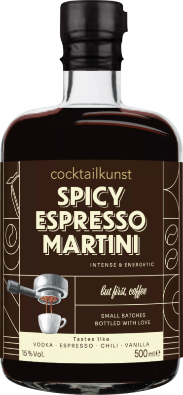 Spicy Espresso Martini 0,5l - Cocktailkunst