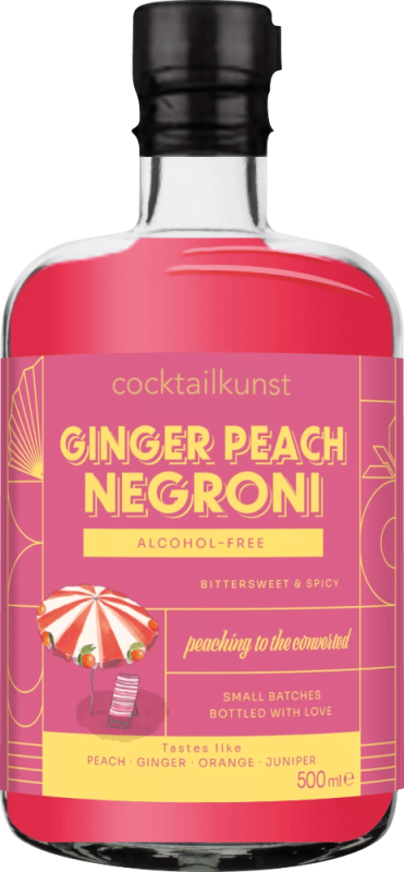 Ginger Peach Negroni alkoholfrei 0,5l - Cocktailkunst
