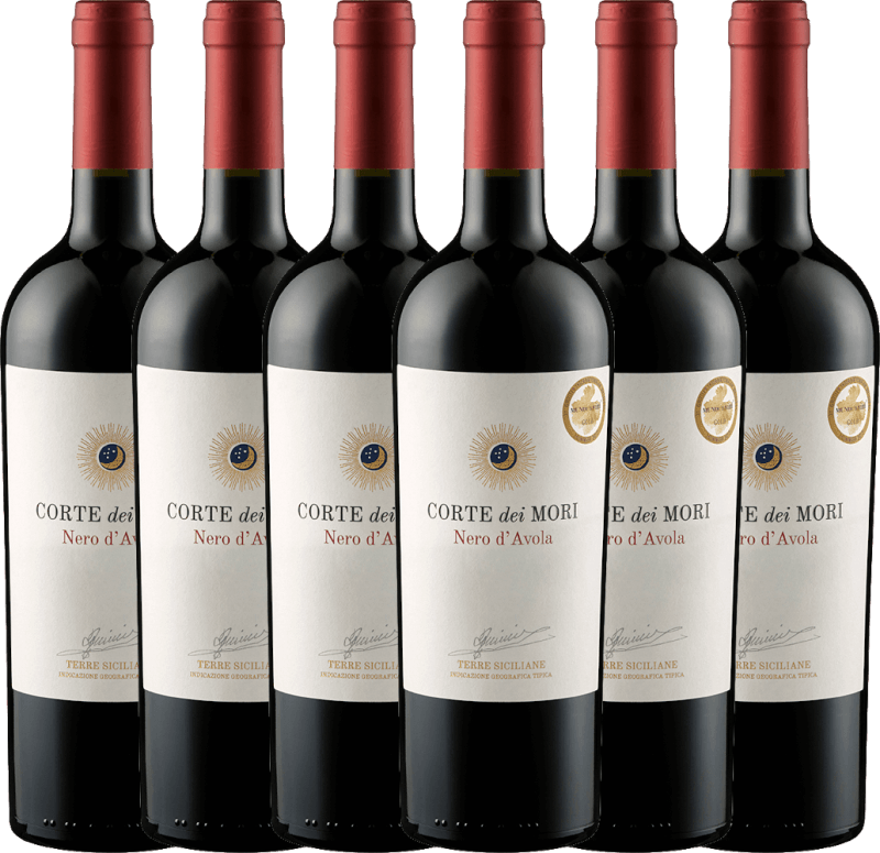 6er Vorteils-Weinpaket - Nero d'Avola Terre Siciliane - Corte dei Mori