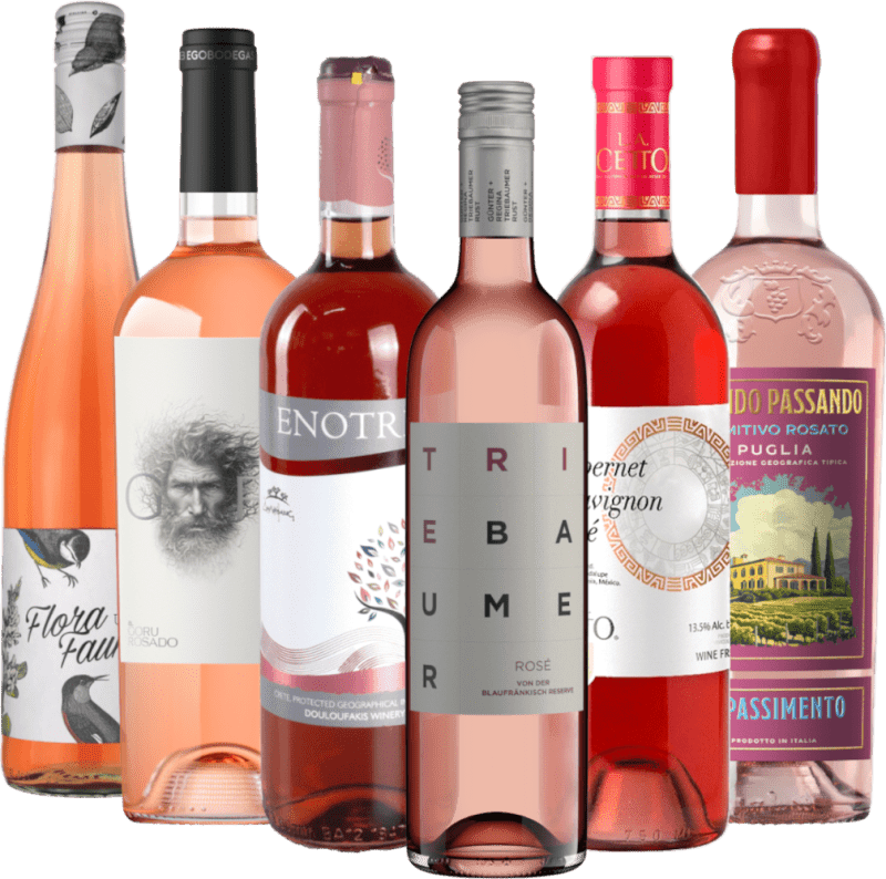 Roséta kaikkialta maailmasta ja kaikissa vivahteissaan – 6 x tutustumispaketti