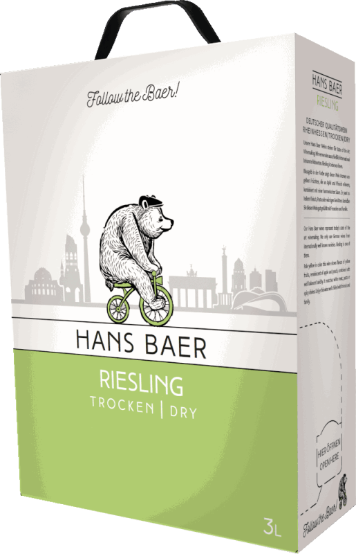 Riesling trocken 3 l Bag in Box - Hans Baer