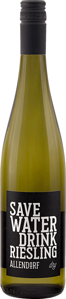 Vorschau: Save Water drink Riesling dry - Fritz Allendorf - 6x Vorteilspaket